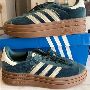 Adidas Gazelle Women's Sneakers - Teal and Cream